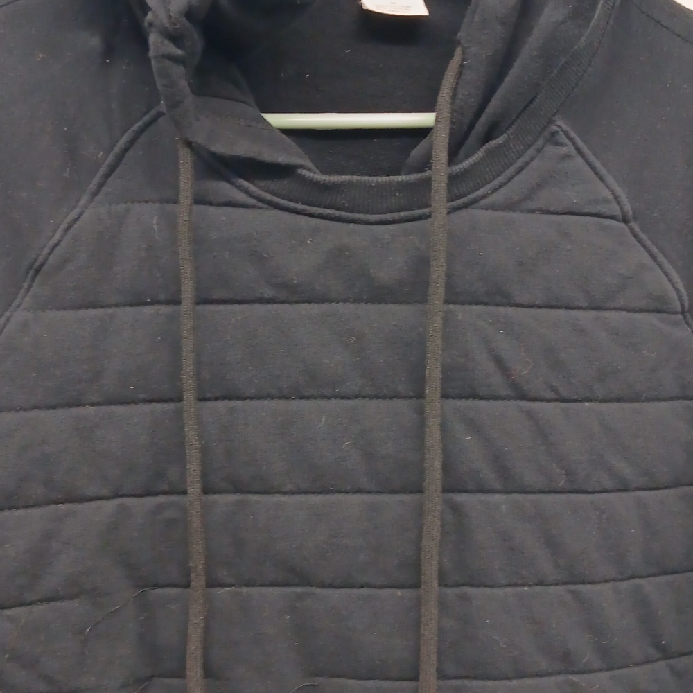 Retired Zyia quilted black hoodie XL - Picture 2 of 9